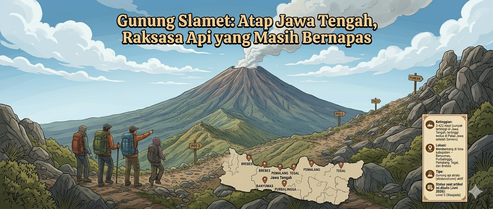 Gunung Slamet: Atap Jawa Tengah, Raksasa Api yang Masih Bernapas
