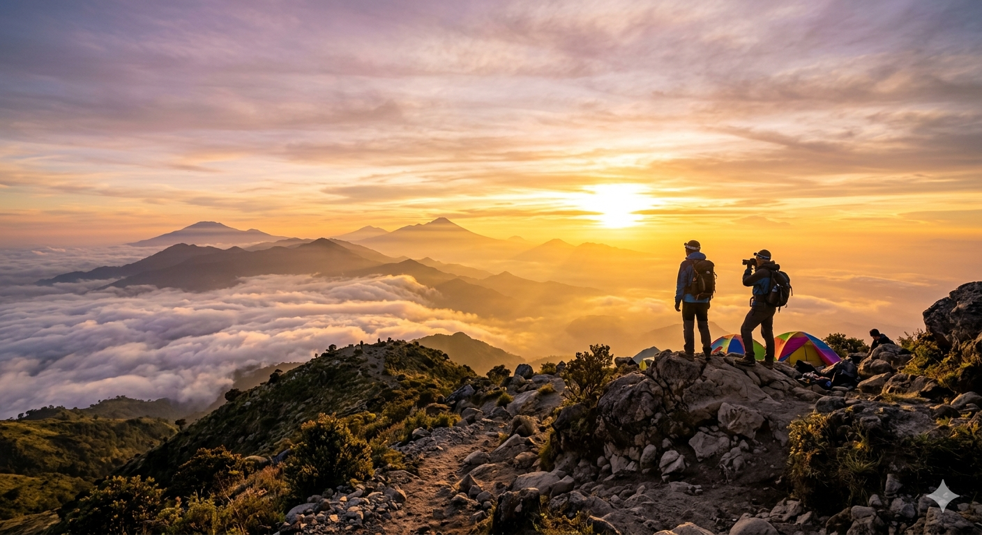 Mengintip Surga Pagi: 4 Gunung di Jawa Tengah yang Jadi Favorit Para Pemburu Sunrise