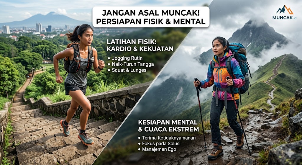 Jangan Asal Muncak! Panduan Lengkap Persiapan Fisik dan Mental Sebelum Mendaki Gunung