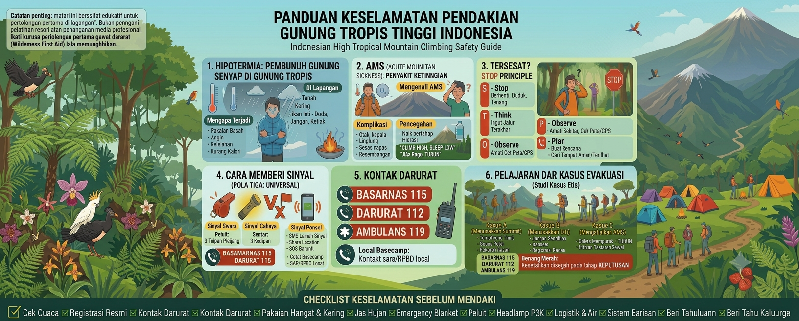 SAR & Keselamatan Pendakian: Panduan Bertahan Hidup dan Penanganan Darurat di Gunung