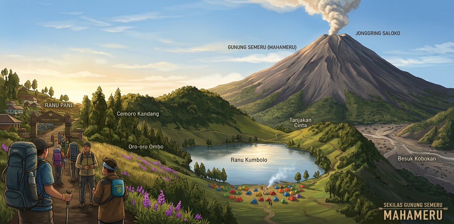 Gunung Semeru: Mahameru, Atap Pulau Jawa yang Tak Pernah Tidur